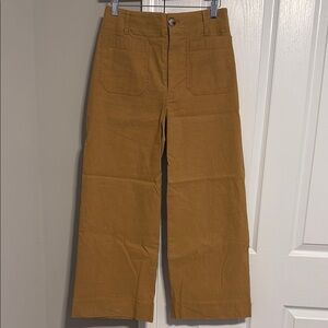 Anthropologie Maeve Colette Cropped Wide-Leg Pants Size 27